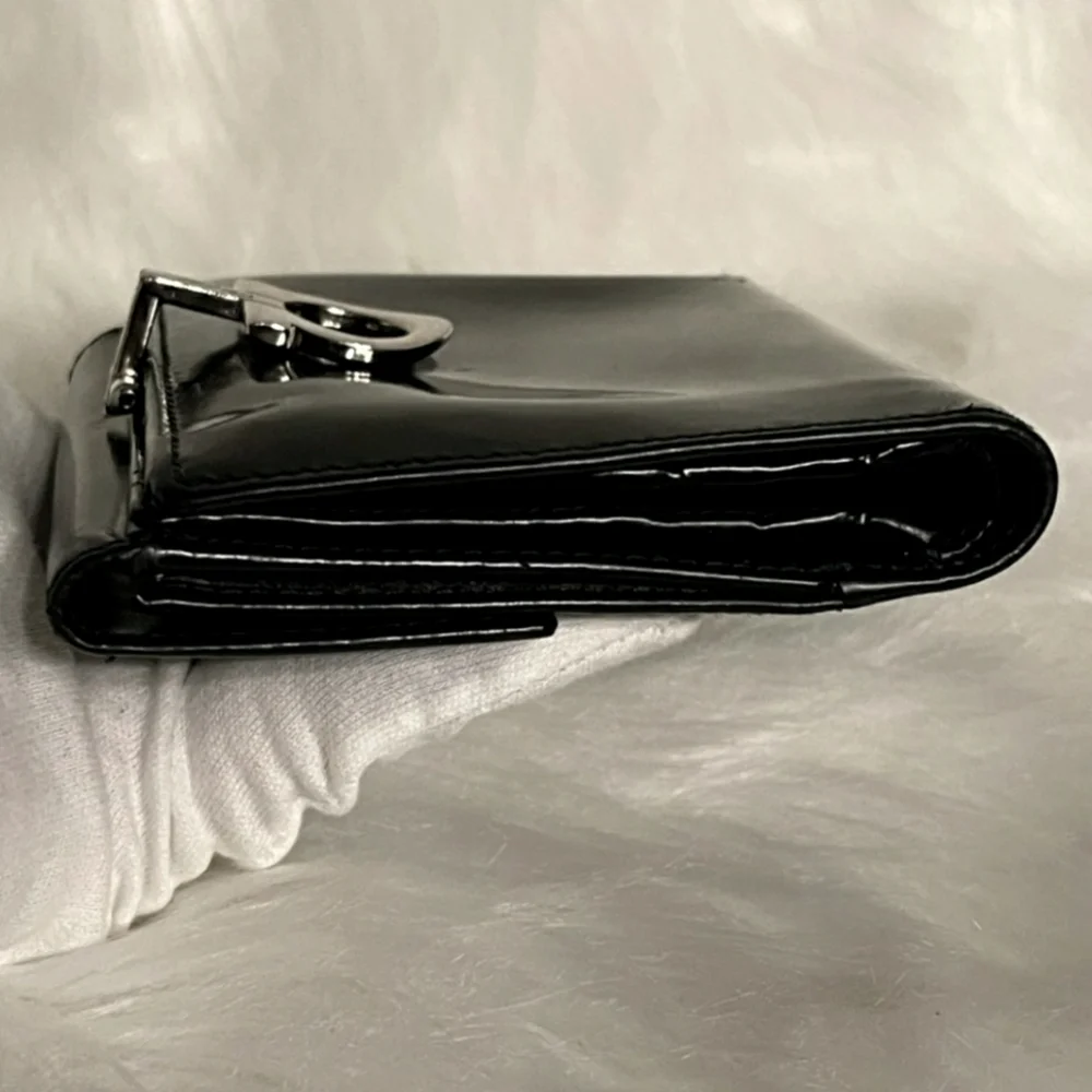 SALVATORE FERRAGAMO Nero Calf Wallet in Box